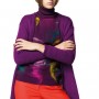 Cardigan viola e pantaloni rossi Benetton inverno 2012 2013