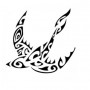 Disegno per tatuaggio rondine maori