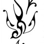 Disegno per tatuaggio rondine tribale