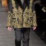 Giacca oversize con collo di pelliccia DolceGabbana uomo