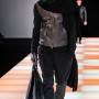 Giubbino in pelle cappello e maxi sciarpa per uomo Emporio Armani