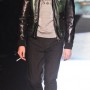 Giubbino in pelle nera Dsquared collezione inverno 2012 2013