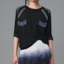 Gonna con piume e felpa Zara autunno inverno 2012 2013