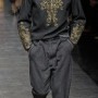 Maglione decori barocchi e pantaloni ampi uomo DolceGabbana