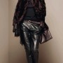 Pellicciotto e pantaloni in pelle Stefanel inverno 2012 2013