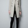 Cappottino in velluto stile militare Zara Euro 129