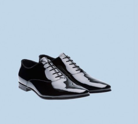 Scarpe uomo Prada in vernice inverno 2012 2013 Euro 550 470x420 - Scarpe Prada uomo inverno 2012 2013: prezzi collezione