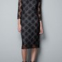 Abito in pizzo Zara longuette Euro 69 95
