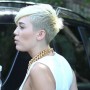 Taglio di capelli Mylei Cyrus con cresta abbassata