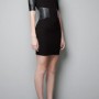Tubino con dettagli in ecopelle Zara inverno 2013 euro 49 95