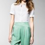 Pantaloni a vita alta verdi Benetton primavera estate 2013