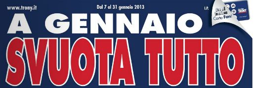 Volantino offerte Trony gennaio 2013
