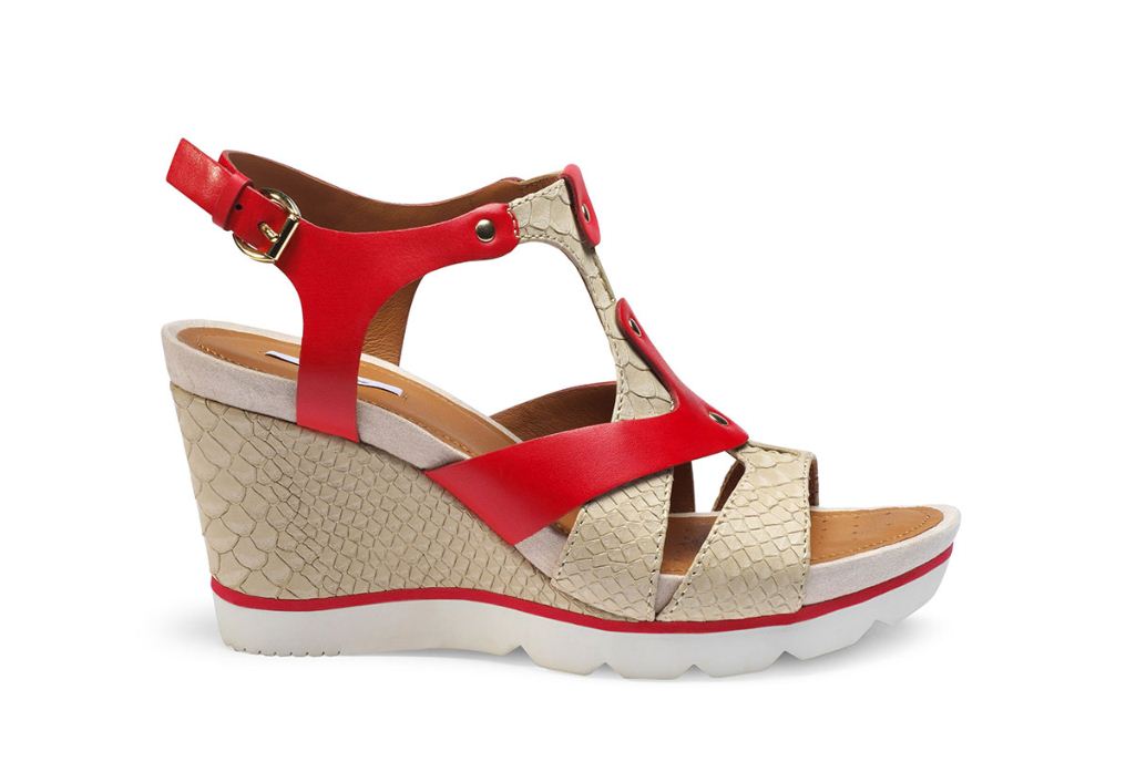 sandali geox con zeppa