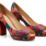 Decollete open toe Hogan in tessuto stampato estate 2013 prezzo euro 255