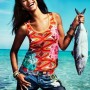 Canotta e shorts in jeans Desigual estate 2013