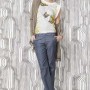 Cardigan e jeans largo Denny Rose primavera estate 2013