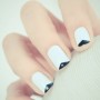 Nail art bicolore primavera 2013