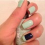 Nail art verde acqua per la primavera estate 2013