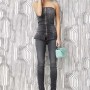 Tuta in jeans con corpetto a fascia Denny Rose primavera 2013