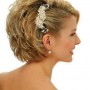 Acconciatura sposa con capelli corti
