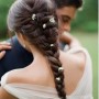 Treccia per capelli lunghi acconciatura sposa 2013