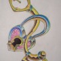 Disegno per tatuaggio lucchetto con chiave
