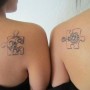 Foto tatuaggi puzzle lucchetto con chiave