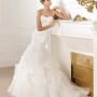 Abito a sirena con balze 2014 Pronovias mod Ledurne