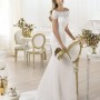 Abito da sposa Pronovias 2014 con corpino in pizzo mod Lambina