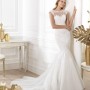 Abito da sposa a sirena 2014 Pronovias con dettagli in pizzo mod Lansi