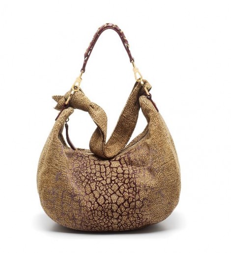 Luna Bag Borbonese in camoscio floccato inverno 2013 2014 prezzo 1350 euro