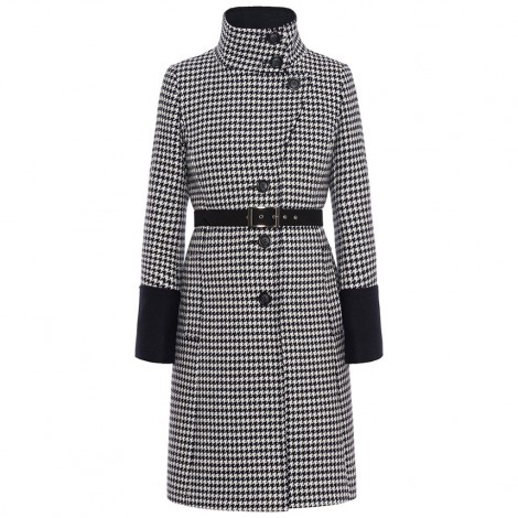 Cappotto stampa pied de poule Pennyblack inverno 2014 prezzo 279 euro