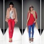 Eco pellicciotto e tubino stampa tartan Denny Rose inverno 2013 2014