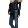 Giacca in vera pelle e jeans Fornarina collezione inverno 2013 2014