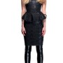 Peplum dress stampa coccodrillo lucida Fornarina inverno 2014
