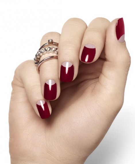 Colore rosso bordeaux moda unghie inverno 2013 2014