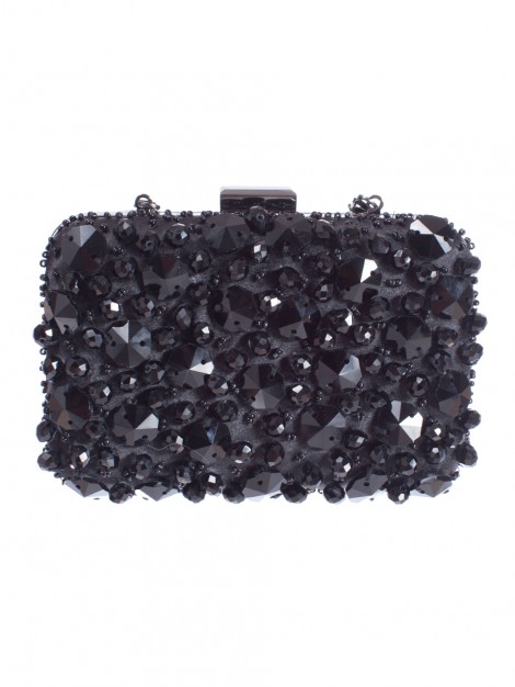Clutch da sera con maxi pietre Motivi