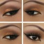 Facile trucco occhi marroni per Capodanno