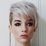 Taglio capelli rasato da un lato donna inverno 2014