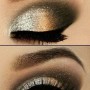 Trucco occhi marroni scintillante per Capodanno 2014
