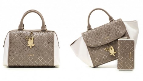 Borsa Liu Jo con pelle traforata primavera estate 2014 mod Irene prezzo 155 euro