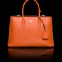 Nuova borsa Twin bag Prada primavera estate 2014 color papaya