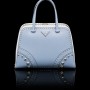Borsa a mano con borchie Prada primavera estate 2014 prezzo 3100 euro