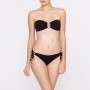 Costume da bagno con reggiseno a fascia e slip con laccetti estate 2014