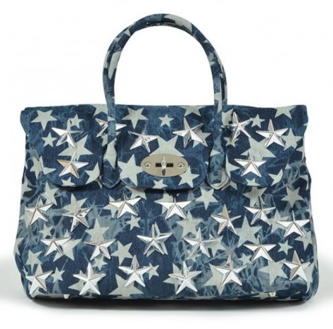 Nuova Mia Bag in denim con stelle primavera estate 2014 prezzo 222 euro
