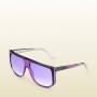 Occhiali da sole Gucci a mascherina sfumata primavera estate 2014 prezzo 250 euro