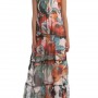 Abito lungo a balze Desigual estate 2014 mod California prezzo 109 euro