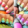 Nail art effetto sfumato estate 2014