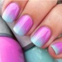 Nail art sfumata primavera estate 2014