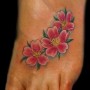 Tatuaggio Fiori di ciliegio sul piede